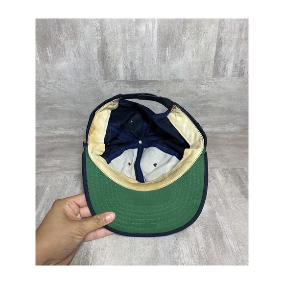 VINTAGE Chicago White Sox Hat Cap Snap Back Mens Navy MLB Baseball Stars 90s - Picture 10 of 11